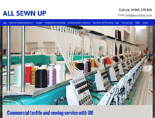 Tablet Screenshot of contractsewing.co.uk